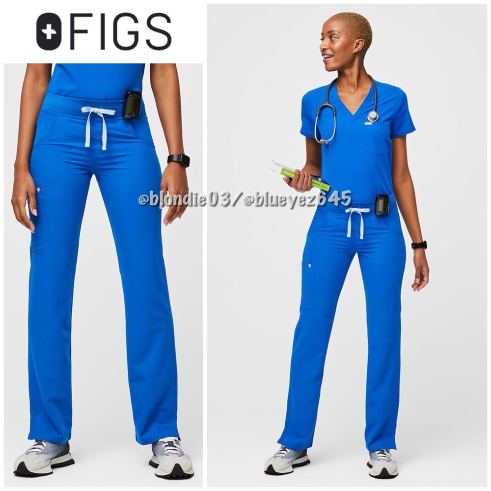 Figs Women's Blue Scrub Pants